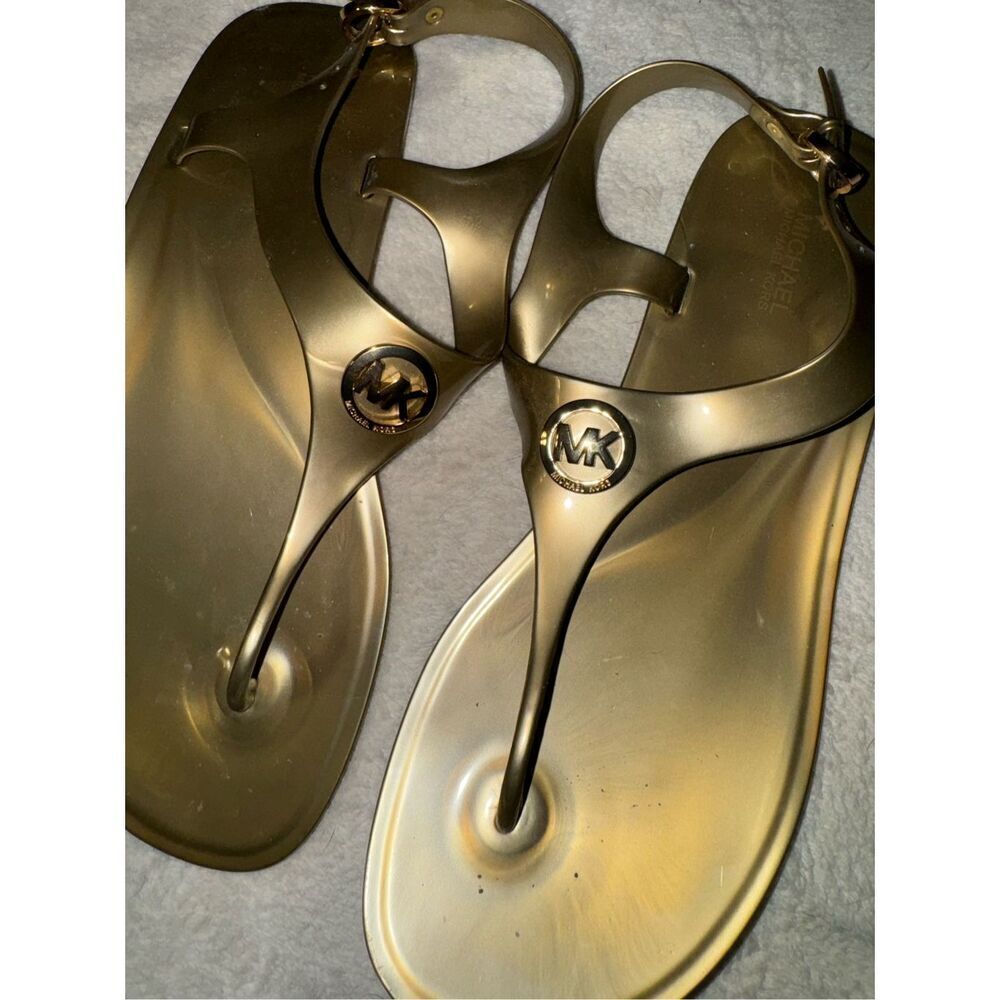Michael Kors Gold Sandals - Picture 5 of 5